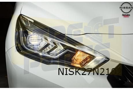 Nissan Micra koplamp Rechts (LED) (chrome accenten) Originee