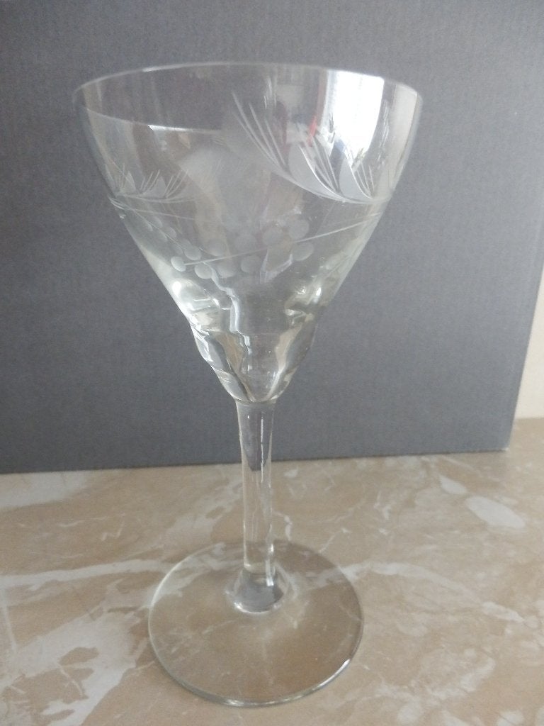 1 Mooi oud Geslepen advocaat glas, Ophalen of Verzenden
