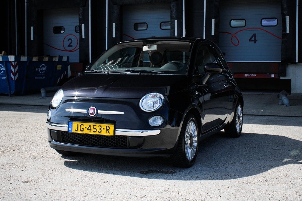 Fiat 500 1.2 Twinair 2013 Zwart Panoramadak Airco, Voorwielaandrijving, Euro 5, Stof, 1242 cc