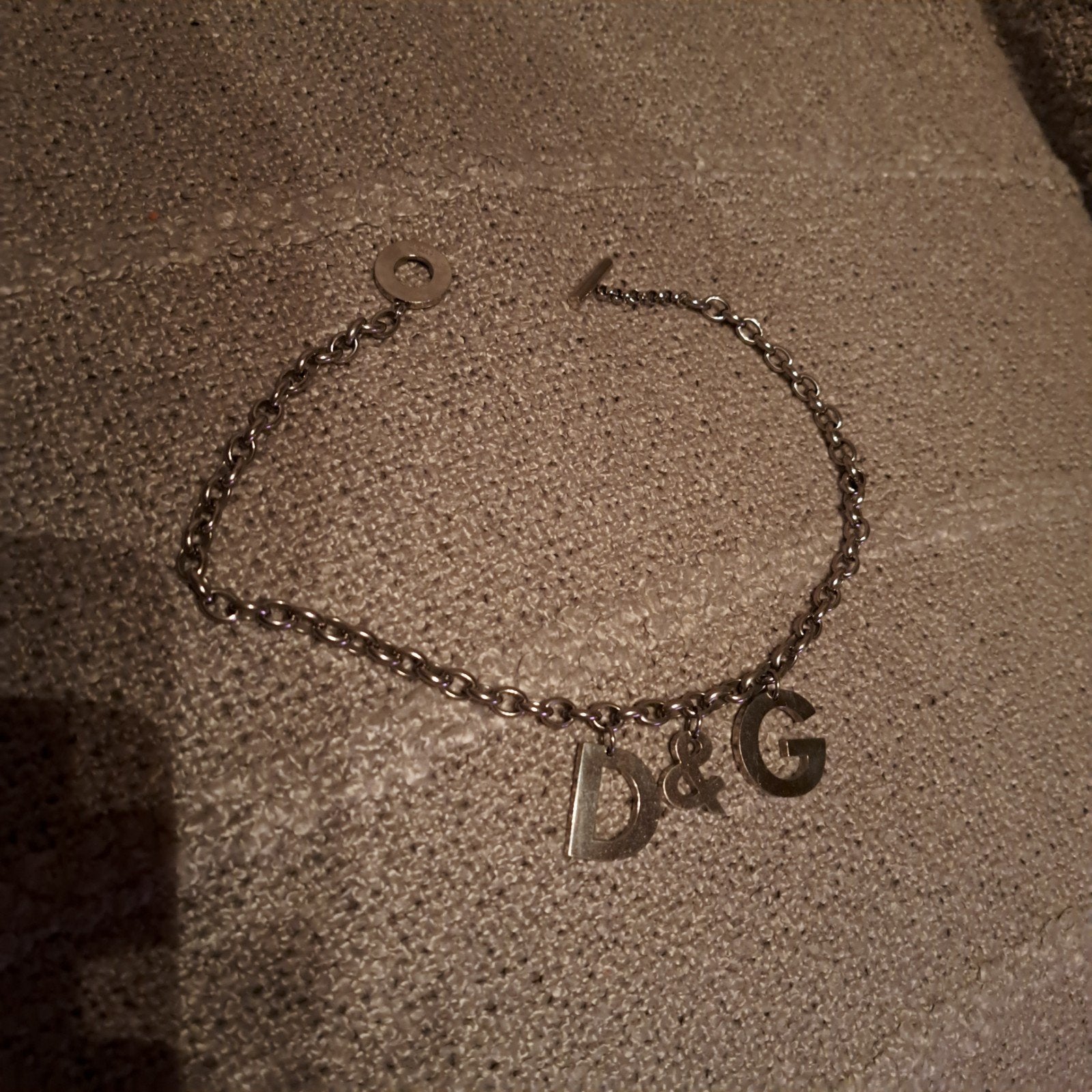 (r) D&G Dolce & Gabbana ketting, Ophalen, Zo goed als nieuw, Zilver, Overige materialen