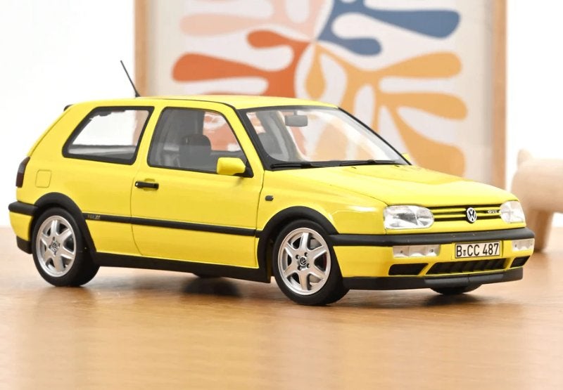 1:18 Volkswagen Golf MK3 GTI - 1994 - Color Concept Yellow, Auto, ., Norev, Ophalen of Verzenden
