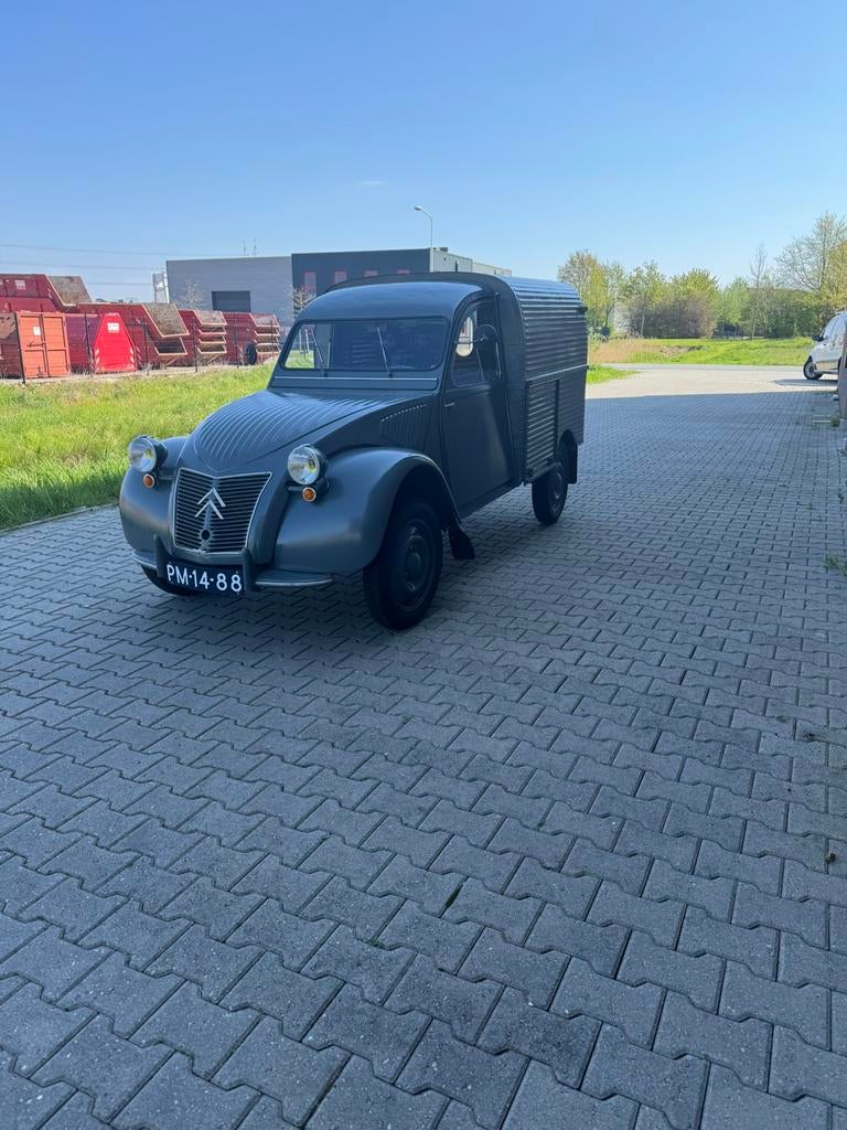 Citroen 2cv besteleend 1959 ribbelkap zeldzaam, Auto's, Oldtimers, Particulier, Te koop