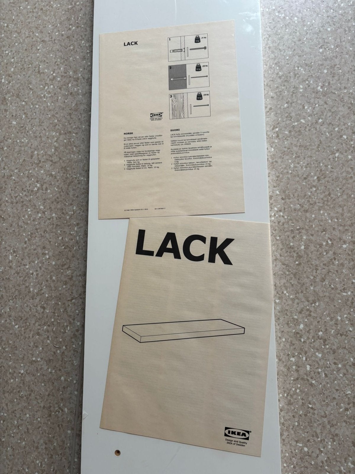 IKEA Lack wandplank wit 110x26 cm, Huis en Inrichting, Ophalen, Nieuw