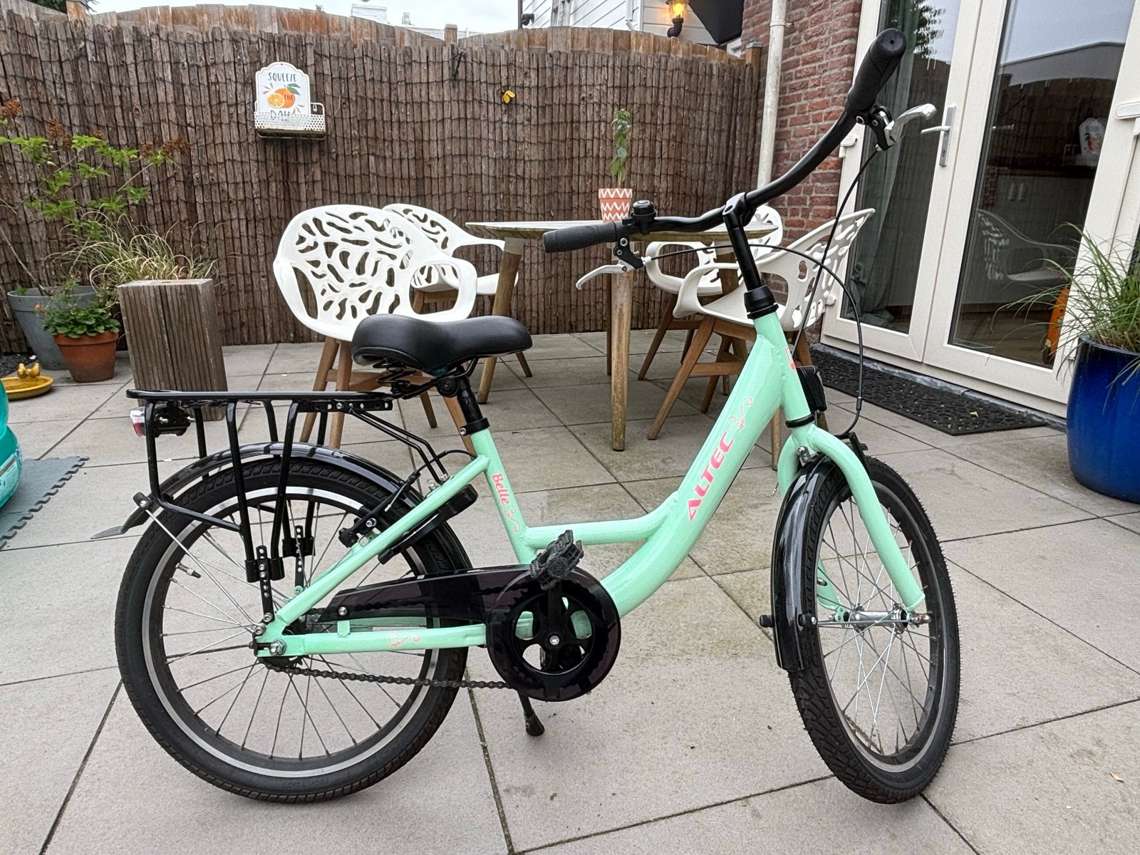 Altec Belle 20 inch Meisjesfiets Mint, Fietsen en Brommers, Ophalen, Terugtraprem, 20 inch, Handrem