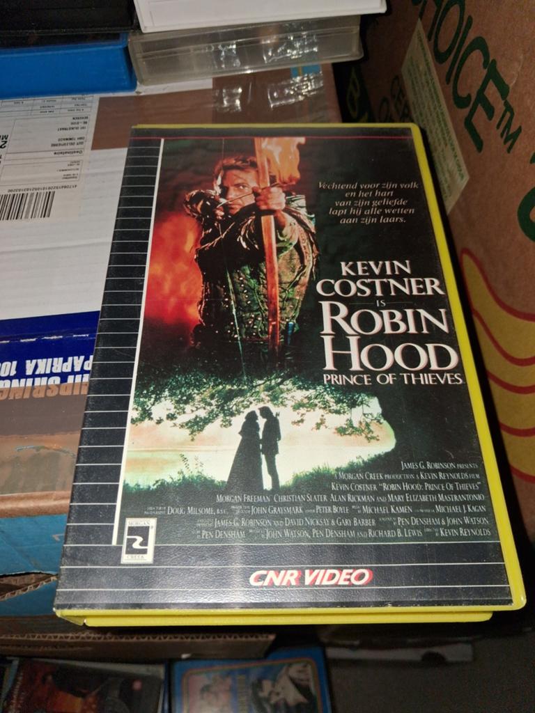 Vhs ex-rental  - Robin Hood, Alle leeftijden, Ophalen of Verzenden, Gebruikt, Actie en Avontuur