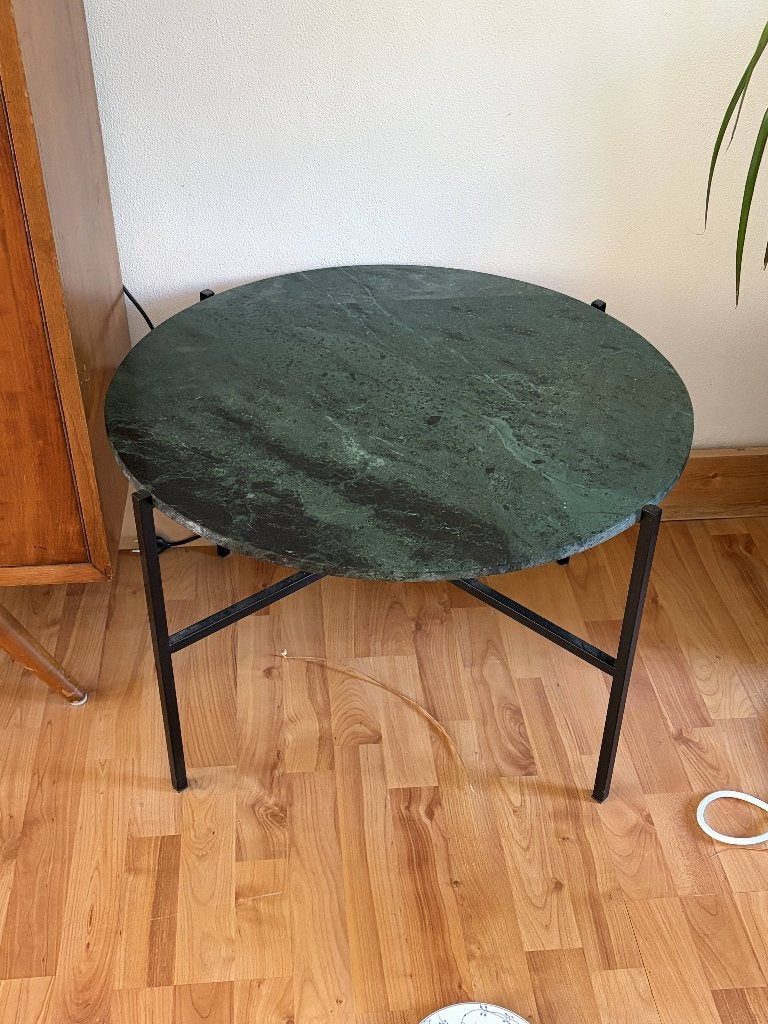 House doctor green marble salontafel, Huis en Inrichting, Ophalen, Gebruikt, 50 tot 100 cm, 50 tot 100 cm