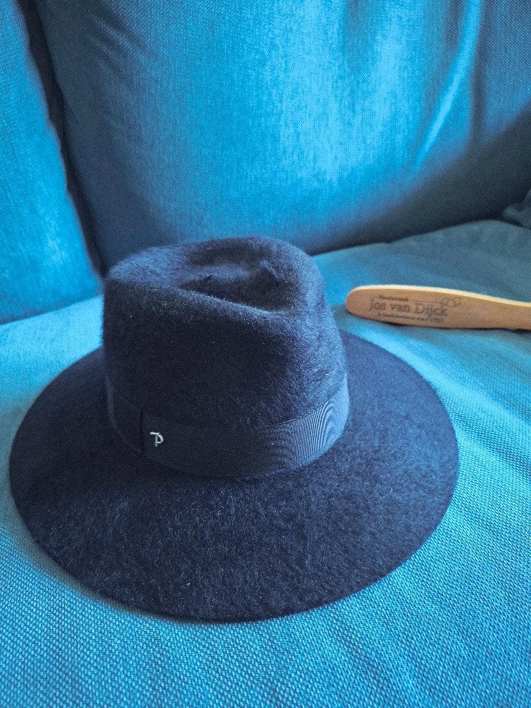 Hoed Panizza blauw, 1 x gedragen, Ophalen, Zo goed als nieuw, 56 of 57 cm (M, 7 of 7⅛ inch), Hoed