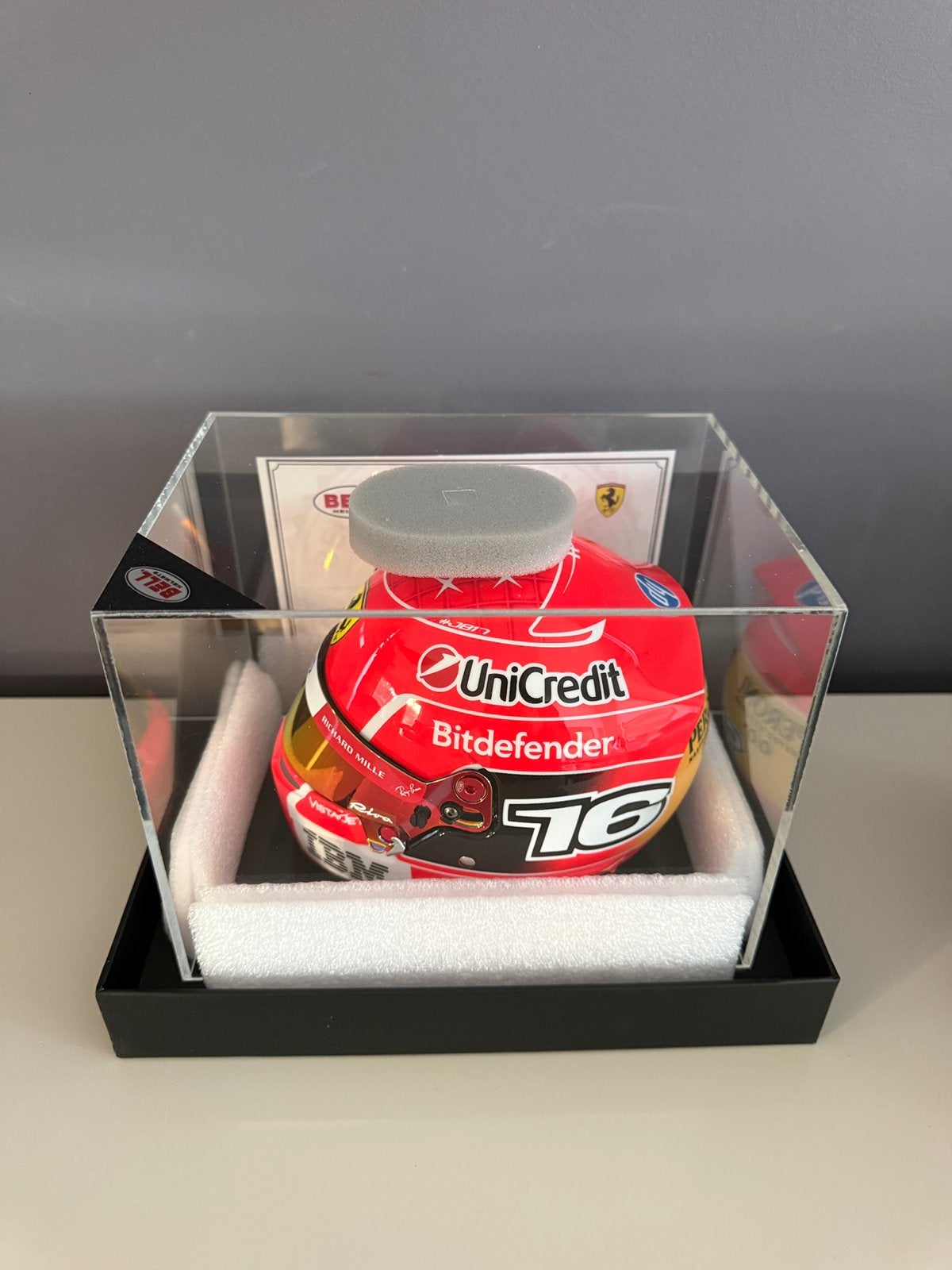 Monza 2026 Schumacher Tribute 1:2 Helm Charles Leclerc F1, Ophalen of Verzenden, Zo goed als nieuw, Formule 1
