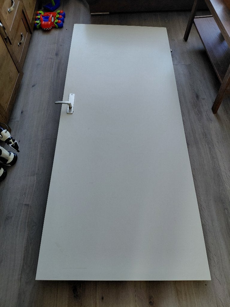 Gratis Opdekdeur 205cmx85cm binnendeur, Doe-het-zelf en Verbouw, Deuren en Horren, Ophalen, Kunststof, Gebruikt, 80 tot 100 cm