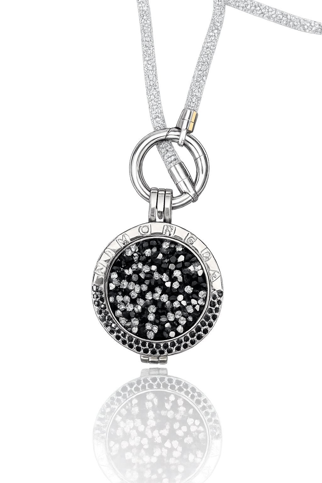 Originele Mi Moneda Ketting + Doos, Sieraden, Tassen en Uiterlijk, Kettingen, Ophalen of Verzenden, Zo goed als nieuw, Zilver