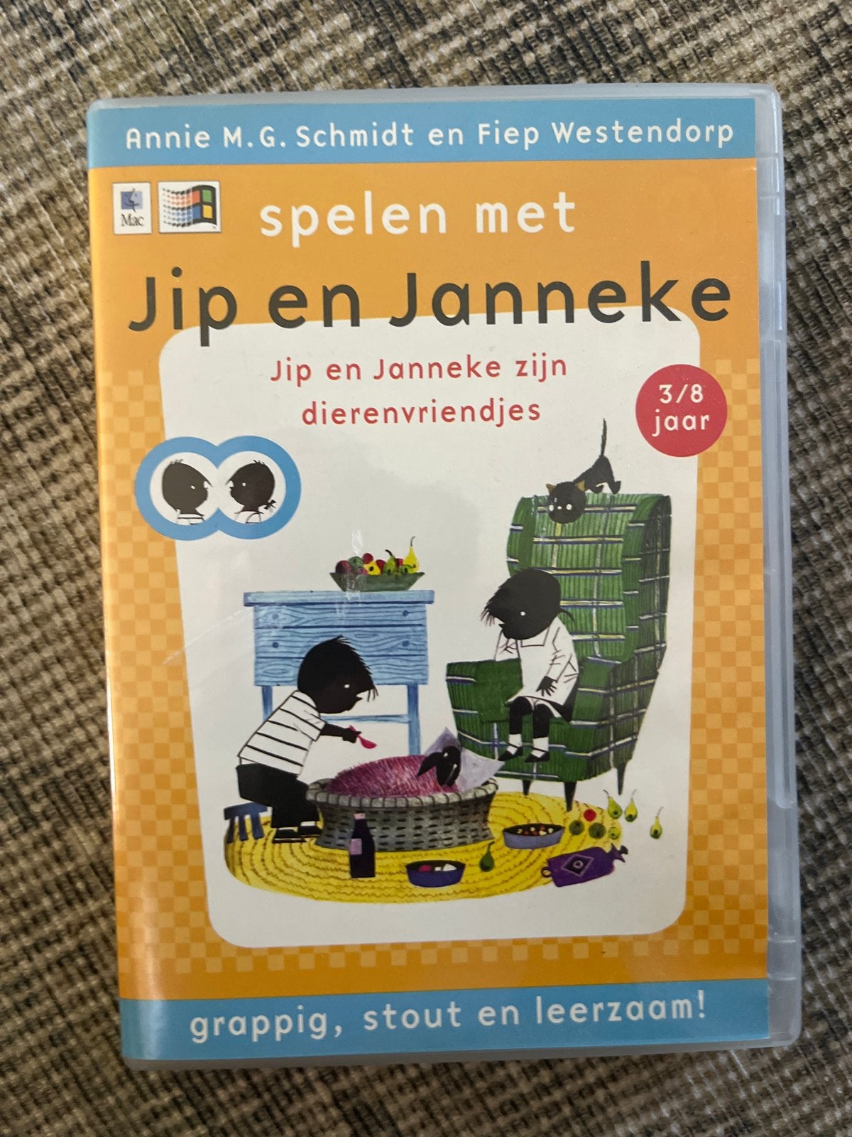 Spelen met Jip en Janneke zijn dierenvriendjes CD-ROM, Spelcomputers en Games, Puzzel en Educatief, Gebruikt, 1 speler, Ophalen of Verzenden