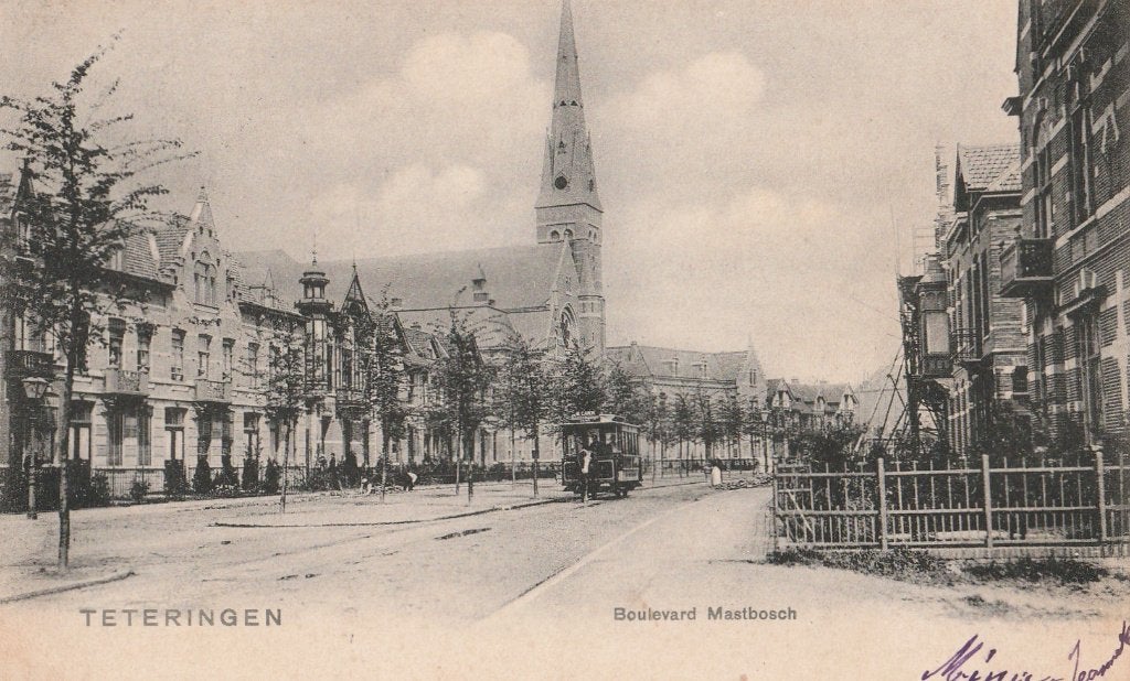 TETERINGEN PAARDENTRAM  nr Mastbosch 1903 stempelnr1435, Verzenden, Voor 1920, Gelopen, Noord-Brabant