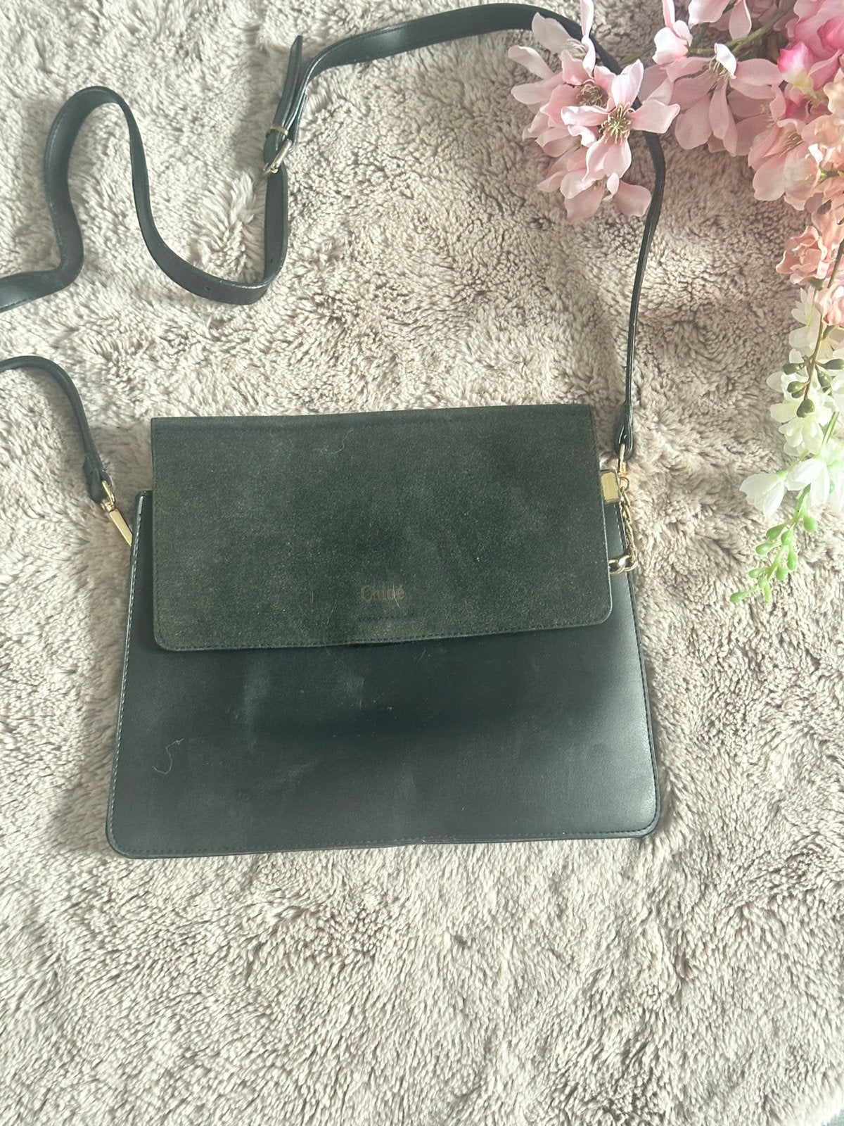 Chloe, Ophalen of Verzenden, Gebruikt, Zwart, Handtas