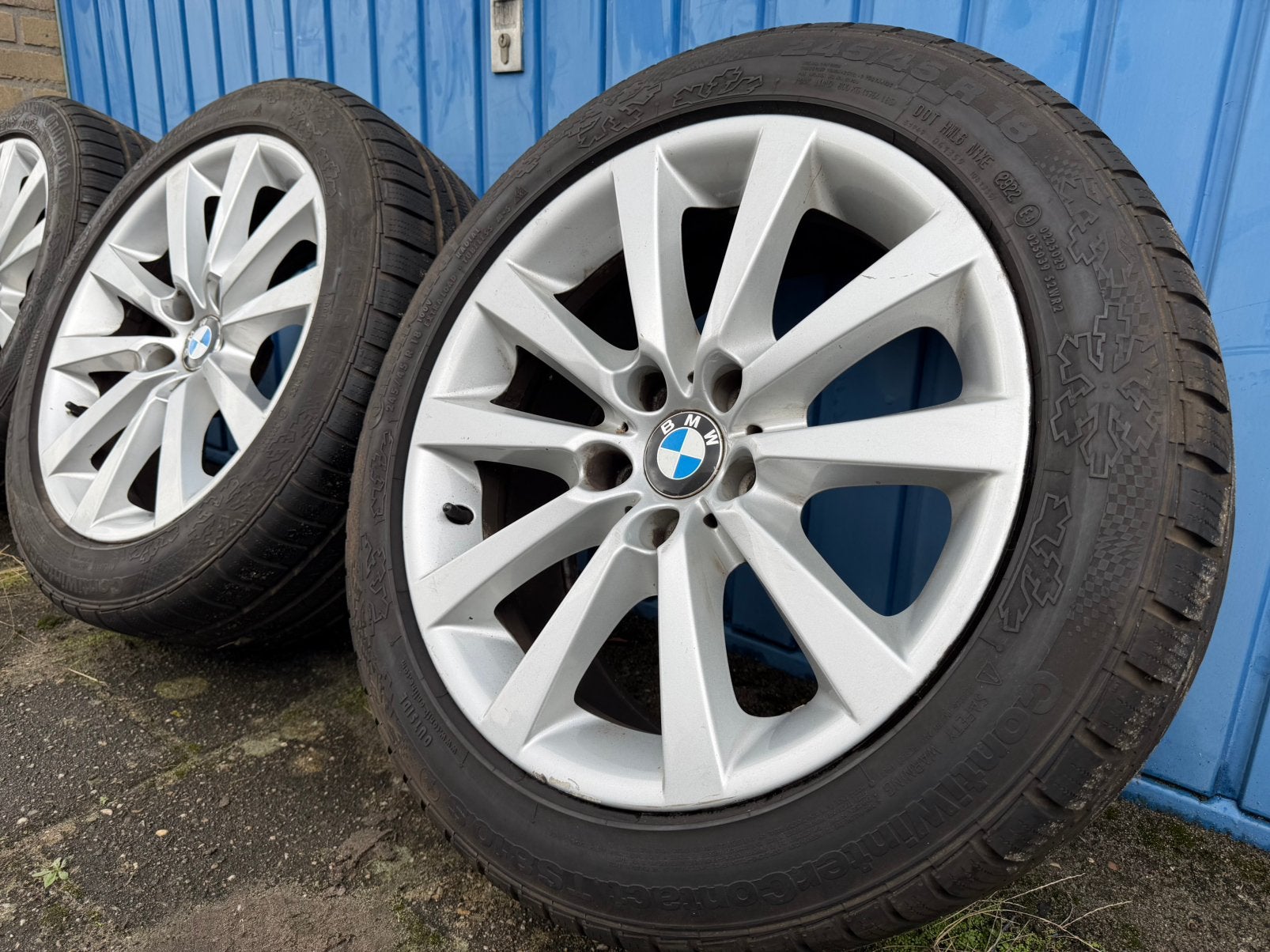 18 inch BMW 5 serie F10 F11 5x120 met zeer goede winterbande, Auto-onderdelen, Ophalen, 18 inch, ., Banden en Velgen