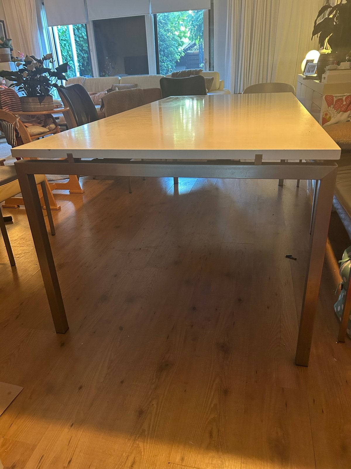 Eettafel Bert Plantagie 220x100cm, Huis en Inrichting, Tafels | Eettafels, Ophalen, Gebruikt, 200 cm of meer, 50 tot 100 cm