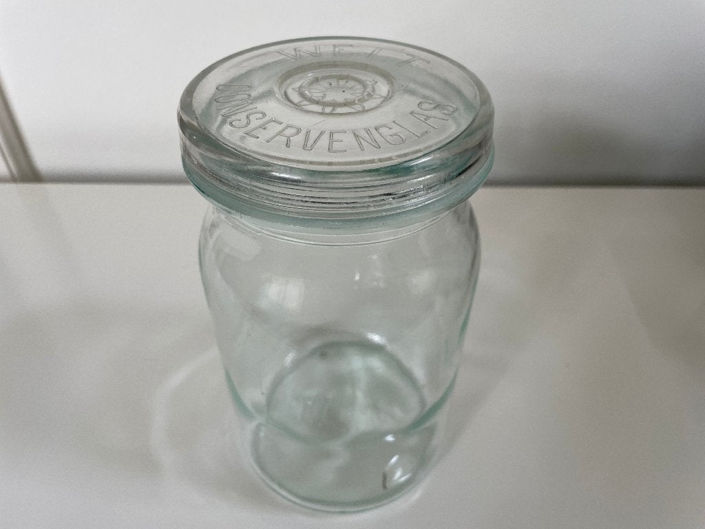 C438 Weckpot Welt Conservenglas 1,5 liter, Huis en Inrichting, Keuken | Potten en Pannen, Gebruikt, Met deksel, Pot, Bus of Blik