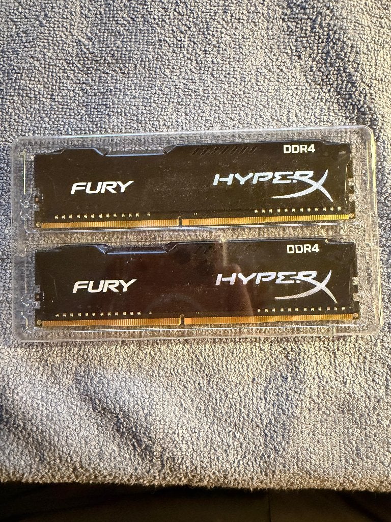 Kingston HyperX Fury DDR4 8GB (2x4GB) 2666MHz Geheugen, Computers en Software, RAM geheugen, 8 GB, Ophalen of Verzenden, Zo goed als nieuw
