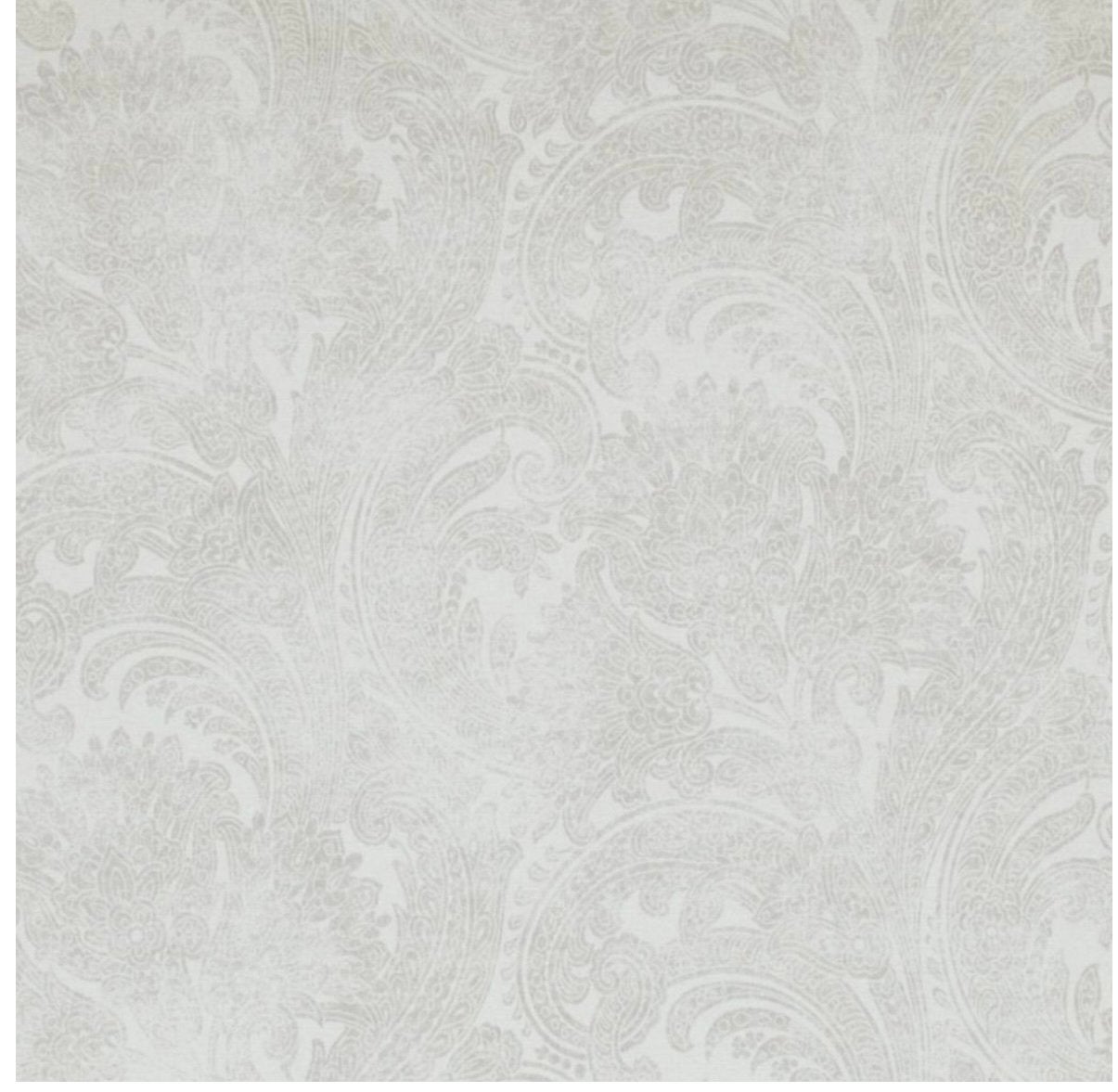 9 rollen 47m2 nieuw Riviera Maison 'Pretty Paisley' behang, Ornamentaal, Overige merken, 75 m² of meer, Wit