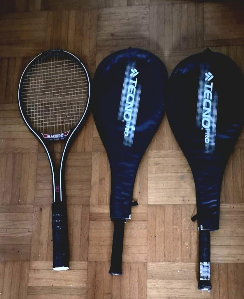 Tennisrackets: Slazenger en Tecno Pro (3 stuks), Sport en Fitness, Tennis, Ophalen