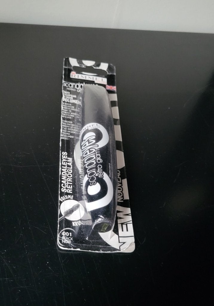 Rimmel Scandaleyes Retro Glam Mascara - 001 Black, Sieraden, Tassen en Uiterlijk, Ophalen, Ogen, Zwart, Nieuw