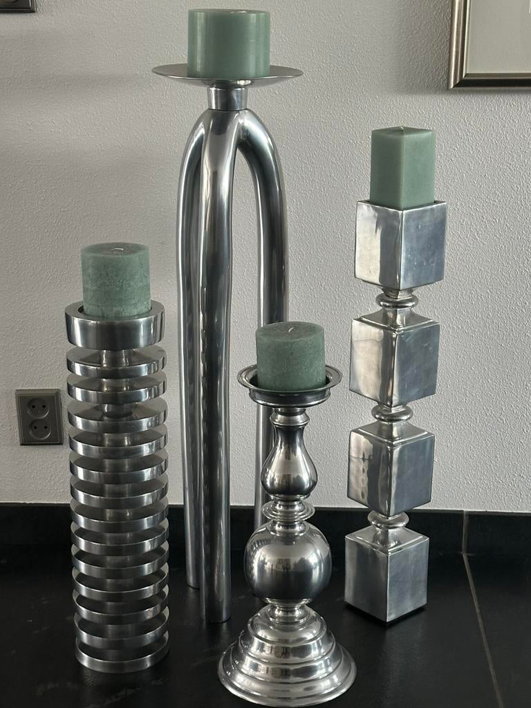 Set vloerkandelaars, Ophalen, Zo goed als nieuw, Overige materialen, 50 tot 75 cm