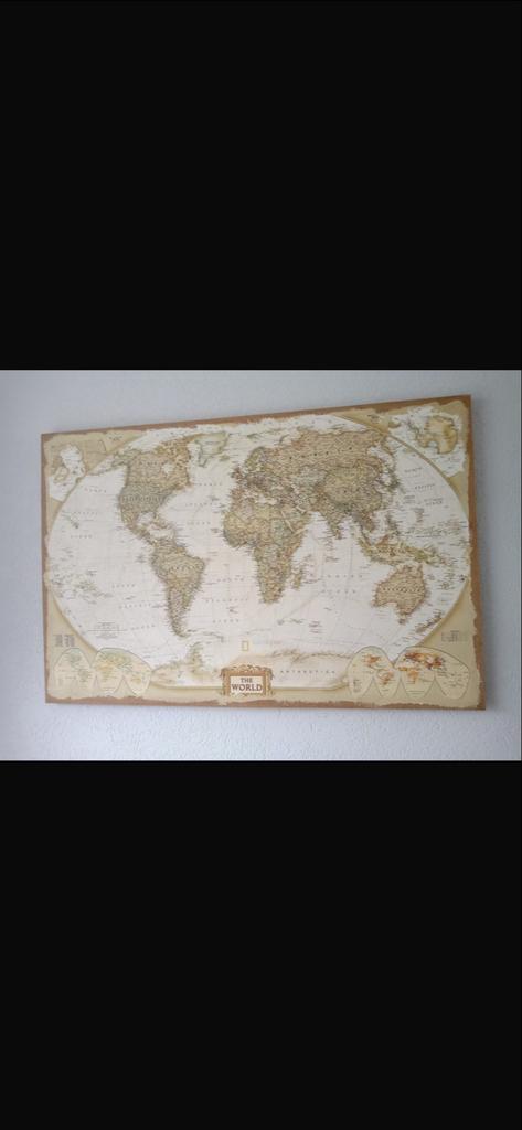 Wandschilderij wereldkaart, Ophalen, 2000 tot heden, Wereld, Landkaart