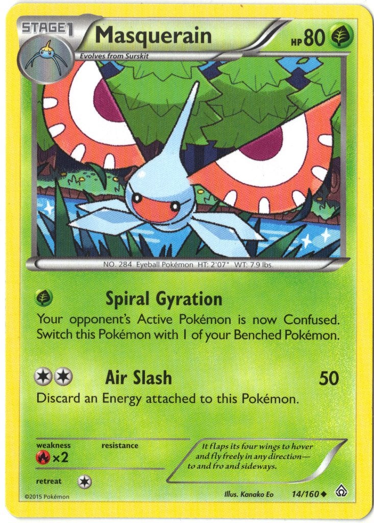 Primal Clash,  Masquerain [uncommon] 14/160, Verzenden, Nieuw, Losse kaart