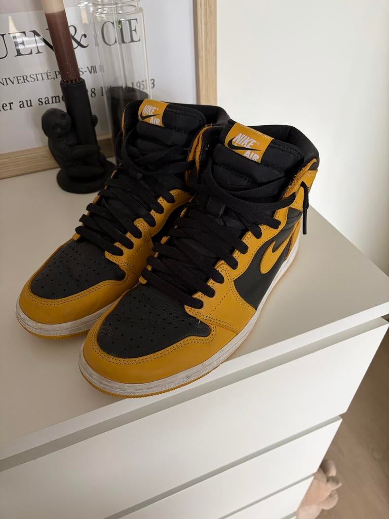Nike Air Jordan 1 High Pollen, Ophalen of Verzenden, Gedragen, Zwart, Sneakers of Gympen