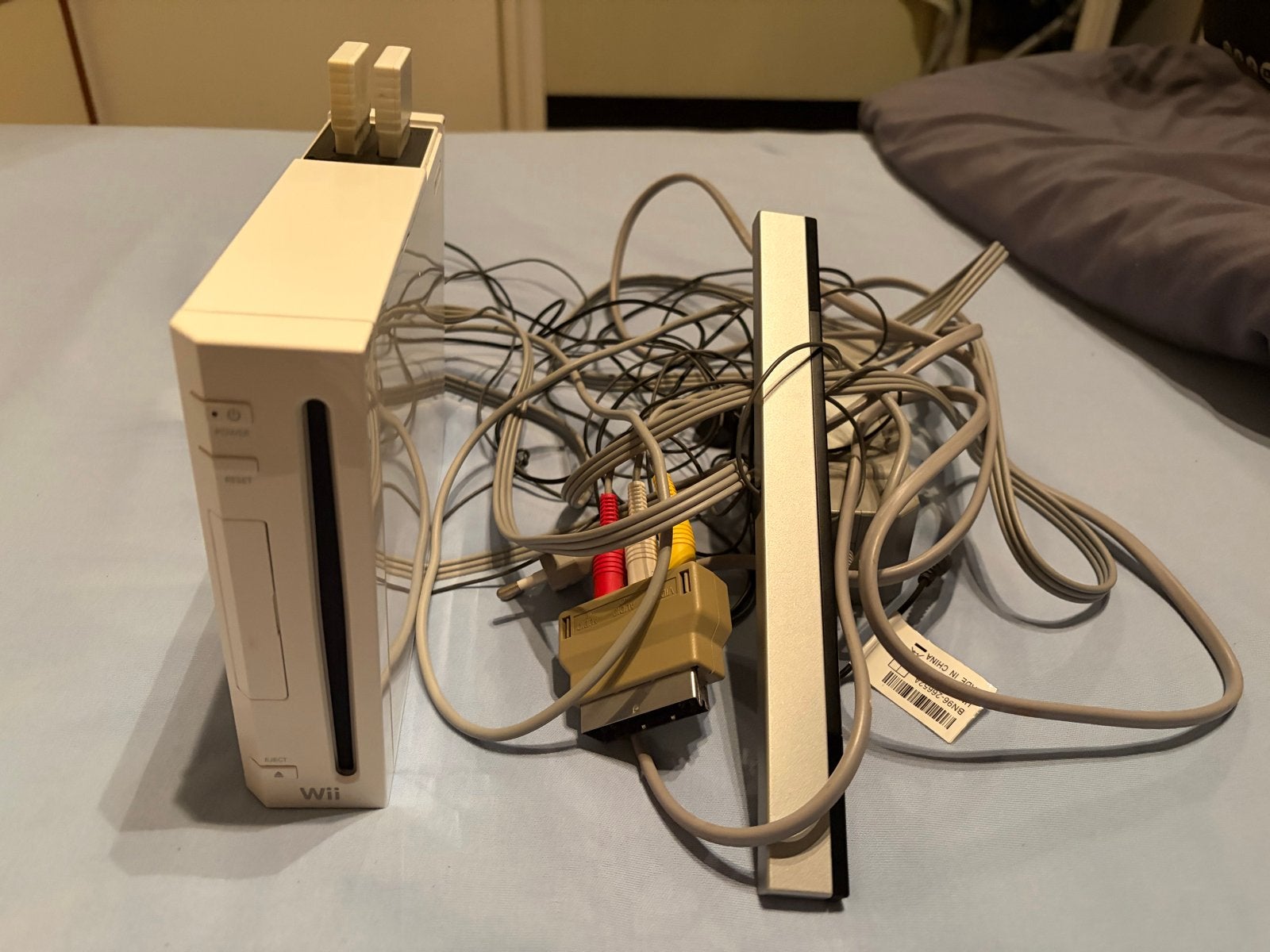 Nintendo Wii Console - Compleet met kabels en sensorbalk, Ophalen, Gebruikt, Zonder controller