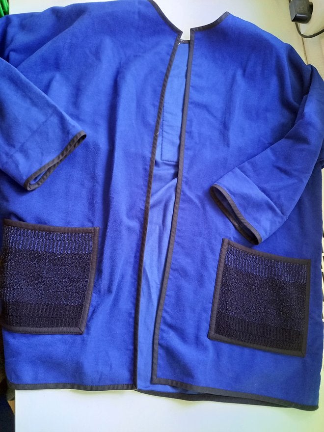 UNICA Finland pracht blauwe jas/ vest, maat 44-46, Maat 42/44 (L), UNICA, Zo goed als nieuw, Verzenden