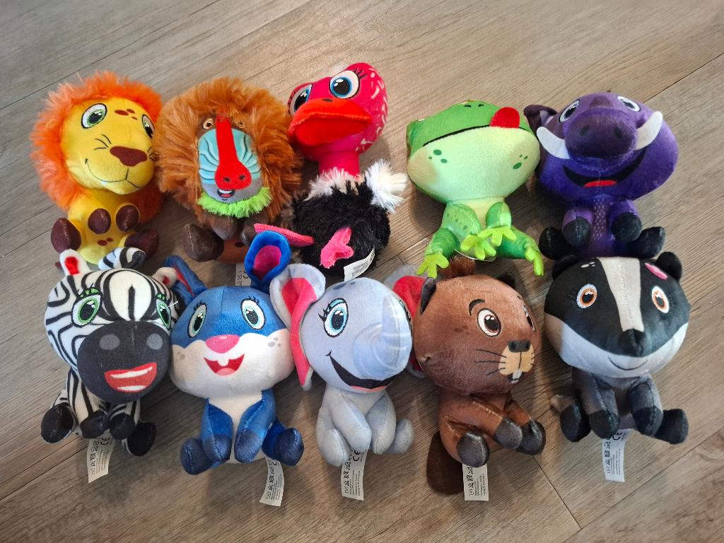 Knuffel - Lidl Safari en Achtertuin Minis 8x, Ophalen of Verzenden, Gebruikt, Overige typen