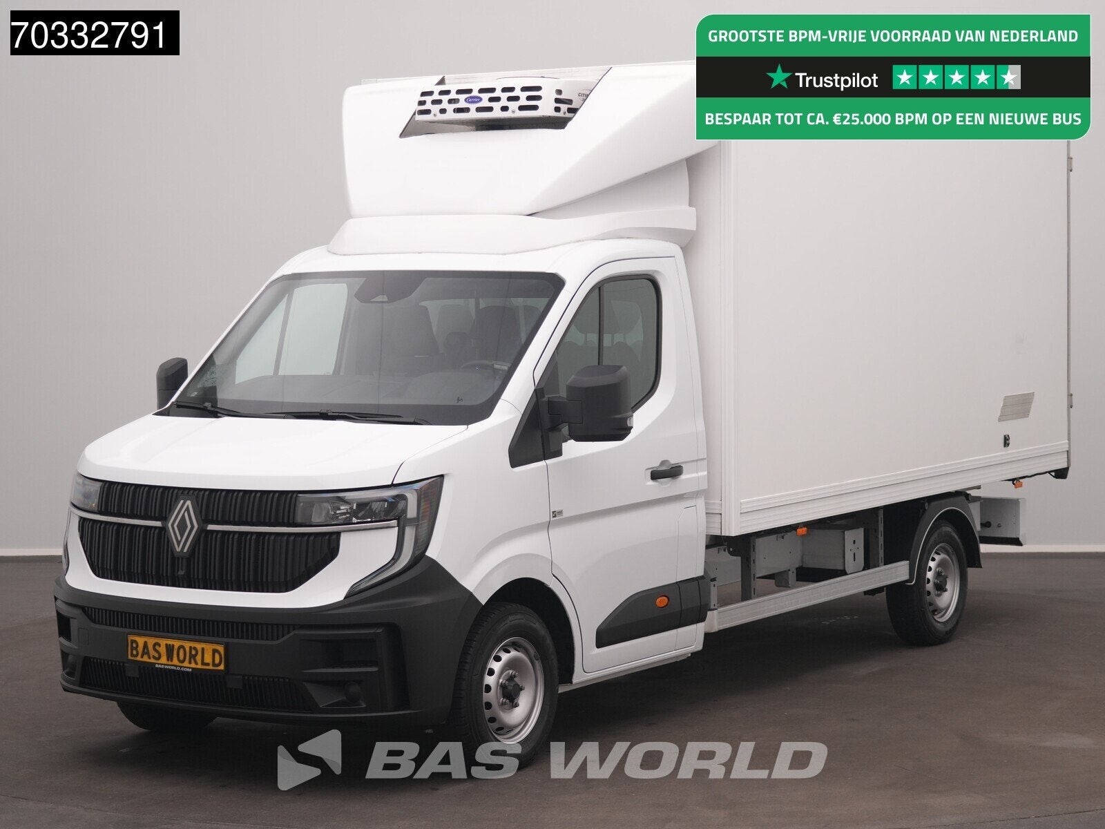 Renault Master 170PK Automaat Koelwagen Carrier Achterdeuren, Automaat, 1998 cc, Stof, Gebruikt