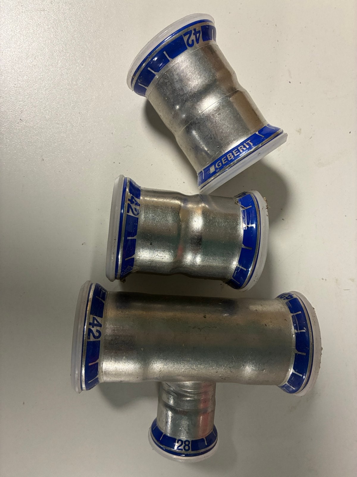 Mapress persfittingen RVS, Bochten, Zo goed als nieuw, Rvs, Minder dan 2 meter