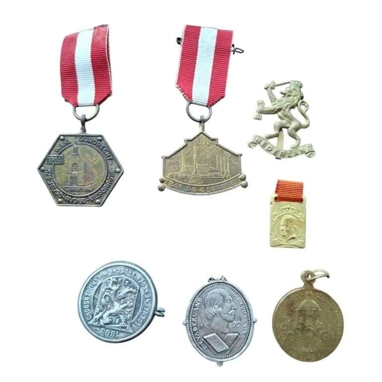 Partij Medailles/penningen Nederland 7 stuks