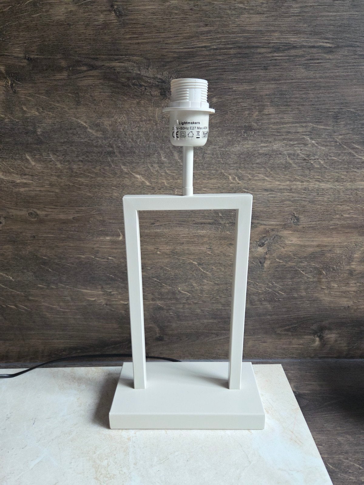 Lampvoet Karwei (Matthijs) – Beige / Lookalike Light, Beige, 41 cm, Zo goed als nieuw, Metaal