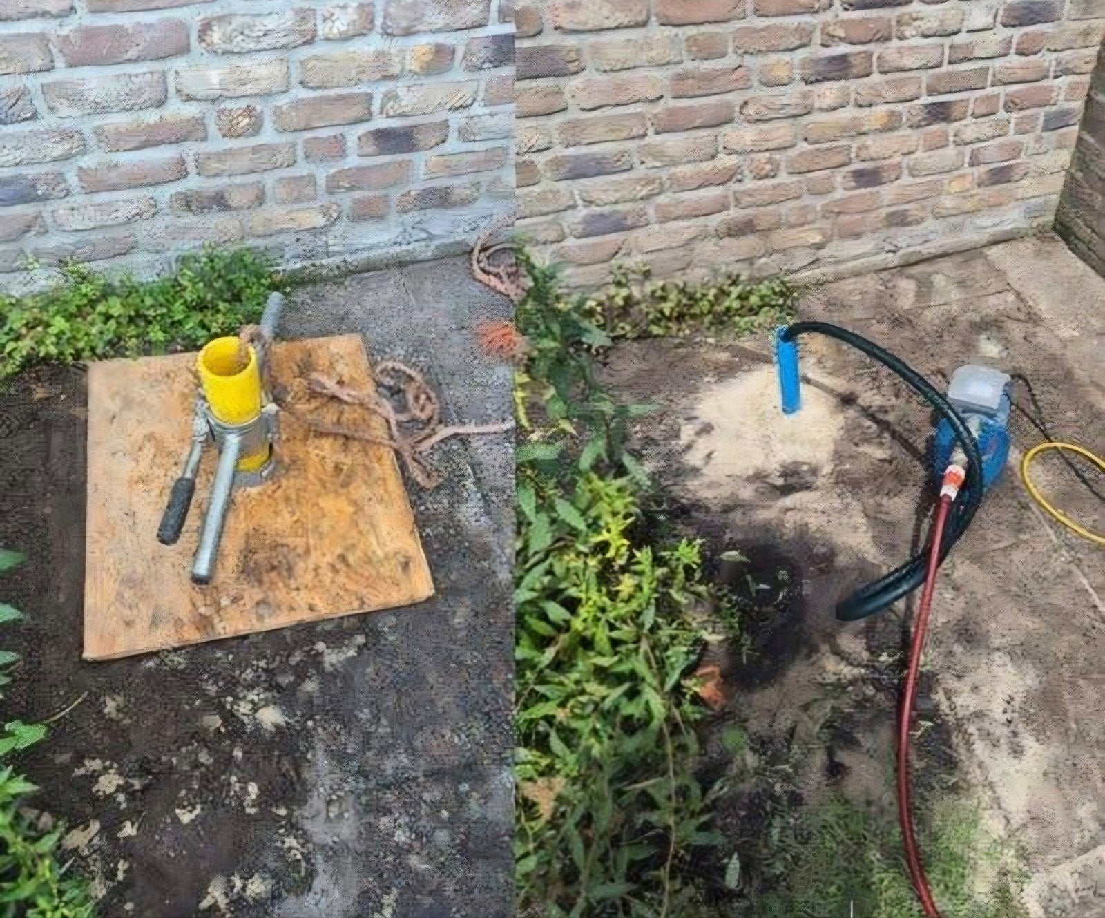 Grond water/ tuin bron traditioneel hand gepulst, Ophalen, Nieuw