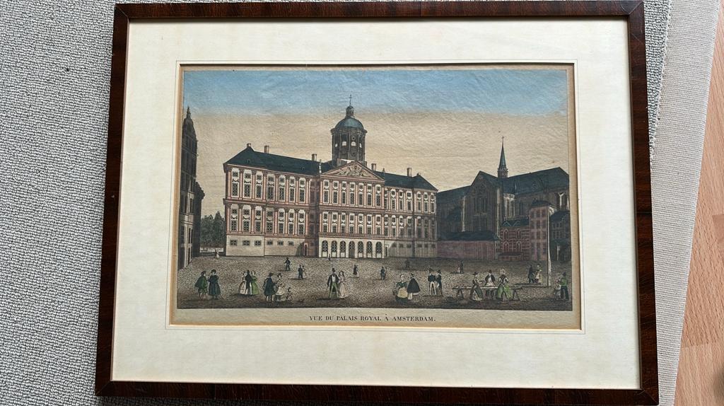kopergravure Paleis op de Dam, Ophalen of Verzenden