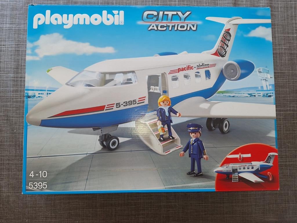 Playmobil Vliegtuig Set 5395 - Compleet met Doos, Kinderen en Baby's, Speelgoed | Playmobil, Ophalen of Verzenden