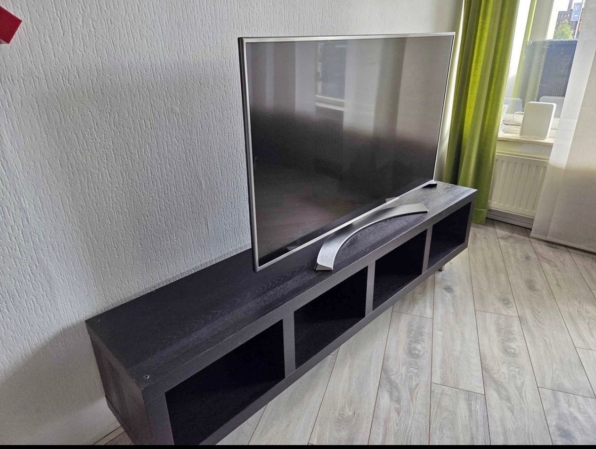 Donkerbruine TV meubel / Opbergkast - ZSM ophalen Tilburg, Ophalen, Gebruikt, 150 tot 200 cm, Minder dan 100 cm