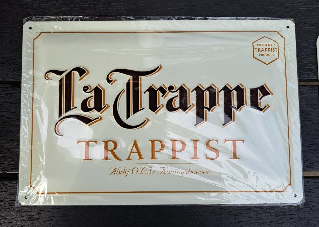 La Trappe Trappist bier reclamebord in originele verpakking, Verzamelen, Biermerken, Ophalen of Verzenden, Nieuw, Reclamebord, Plaat of Schild