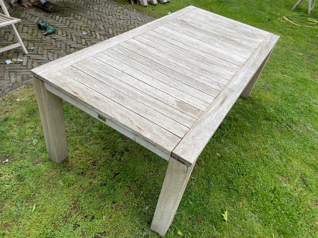 Tuintafel, teakhouten, teak, 200 x 100. Populair, Ophalen, Gebruikt, Rechthoekig, Teakhout
