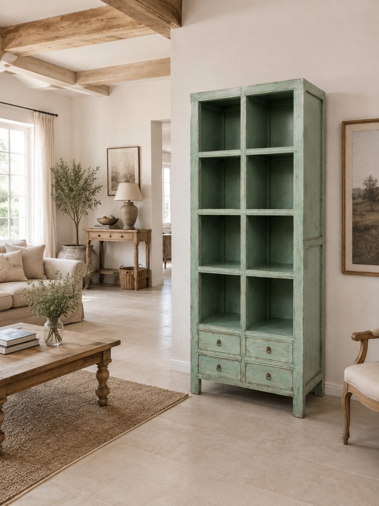 boekenkast landelijke stijl shabby chic