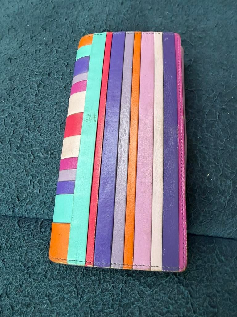 Multicolored wallet, Graffiti range by Golunski Leather., Ophalen of Verzenden, Zo goed als nieuw