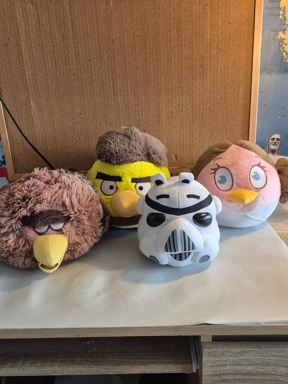 Set van 4 Angry Birds Star Wars knuffels, Overige typen, Ophalen of Verzenden, Middelgroot (20 tot 80 cm), Angry Birds