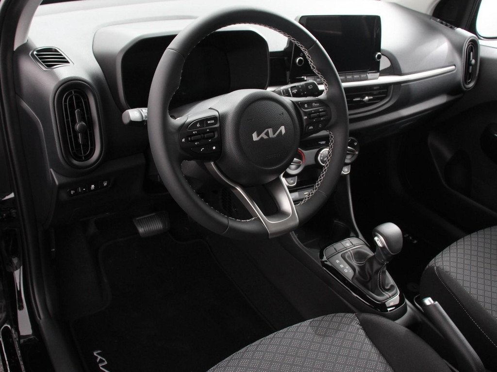 Kia Picanto 1.0 DPI DynamicLine Automaat Navigatie Apple Car, Stof, 4 stoelen, Zwart, Origineel Nederlands