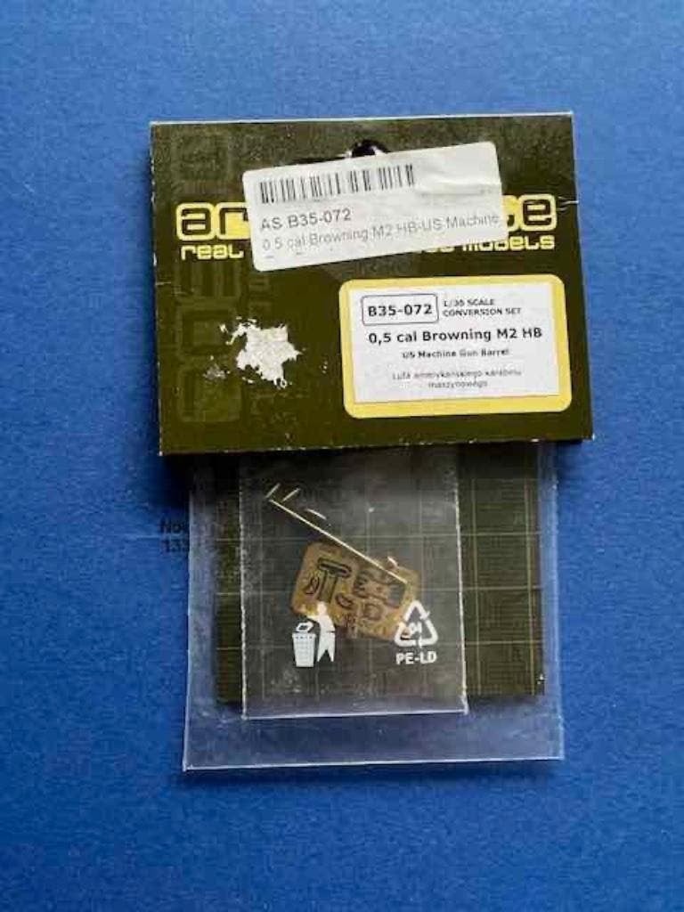 Armorscale	B35-072	0,5 cal Browning M2 MG Barrel 1/35, Ophalen of Verzenden, Nieuw, 1:35 tot 1:50