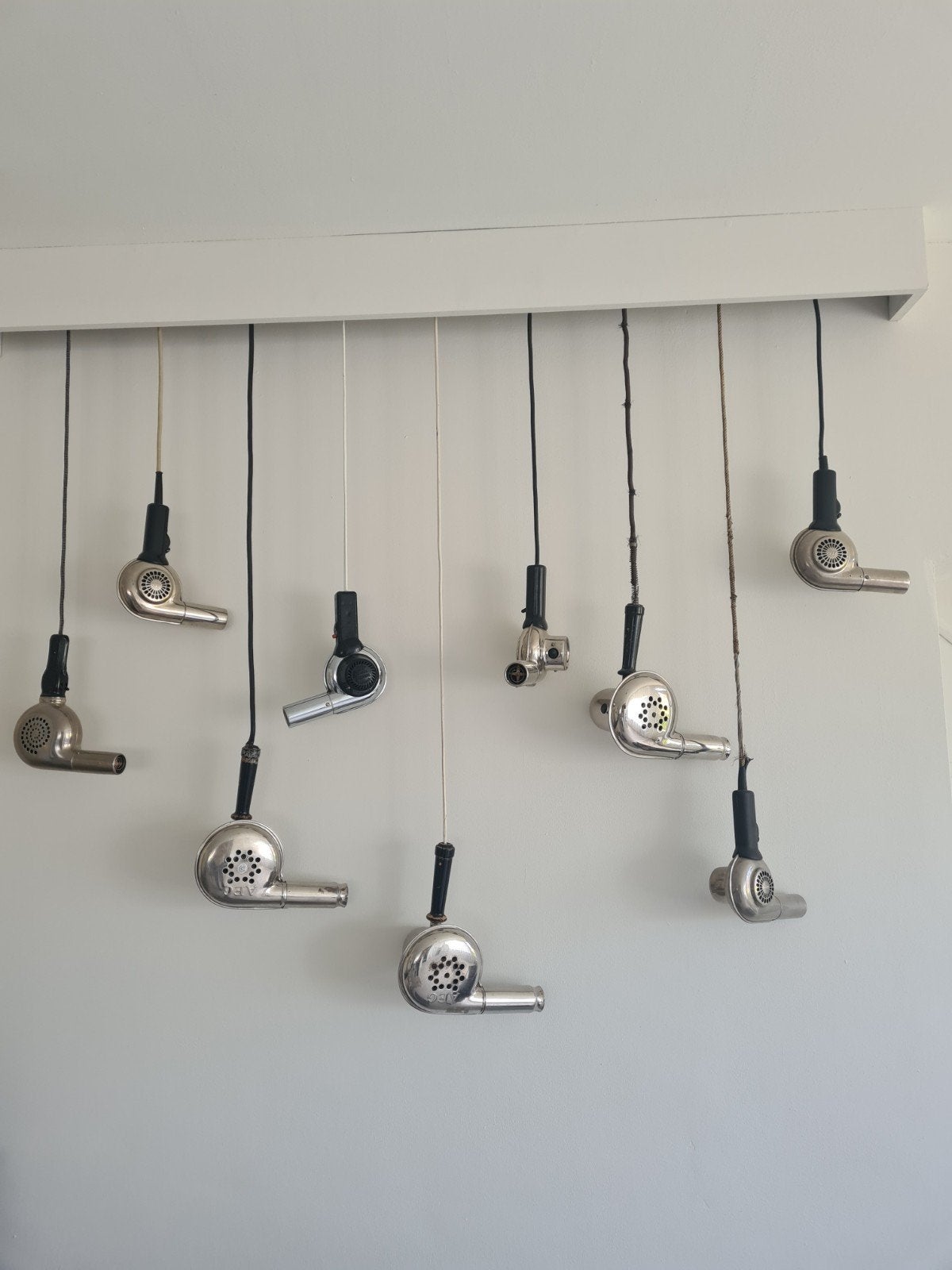 9 Vintage haardrogers, Ophalen