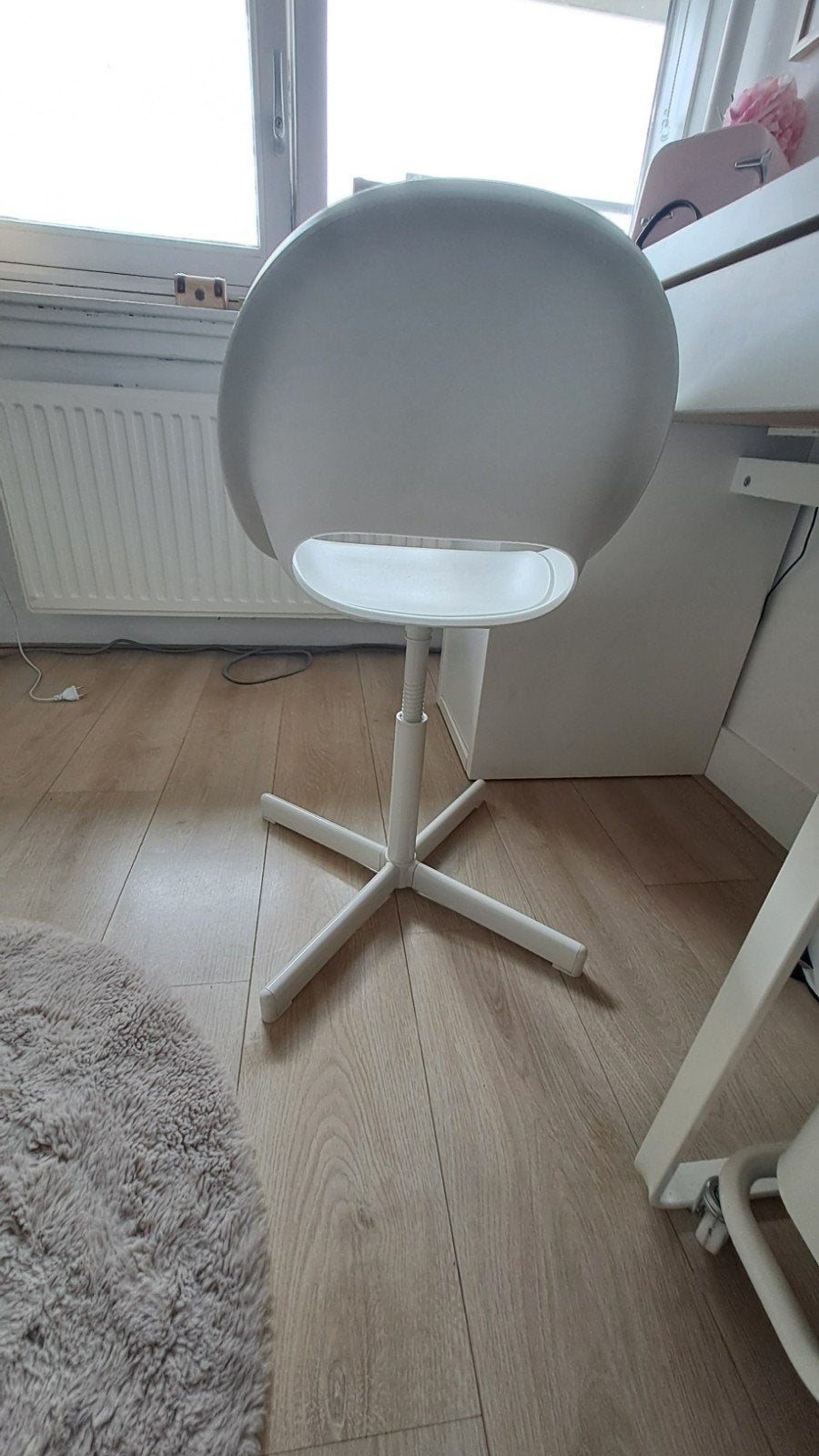 bureaustoel wit kind Ikea Loberget/Sibbrn, Ophalen, Gebruikt, Wit