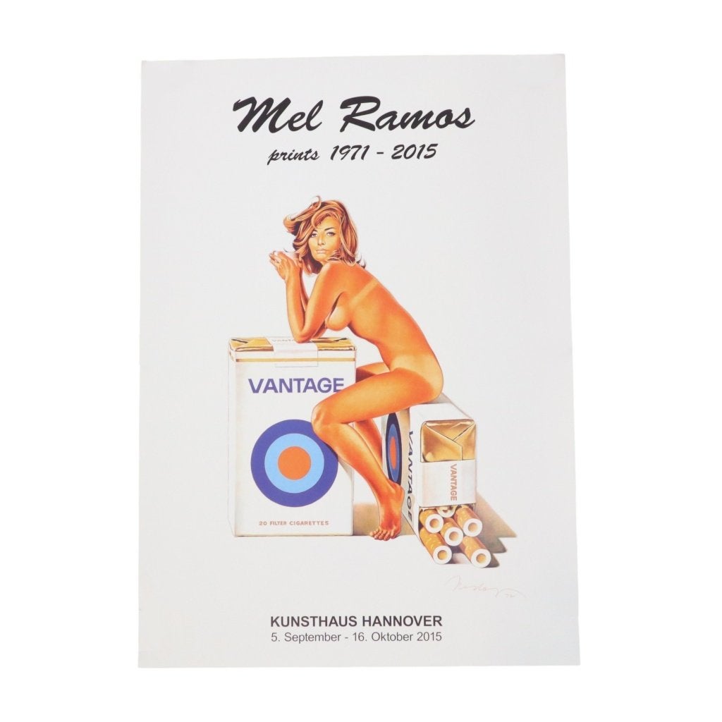 Mel Ramos Pop Art Originele Poster Vantage 2015, Ophalen of Verzenden, A1 t/m A3, Overige onderwerpen, Rechthoekig Staand