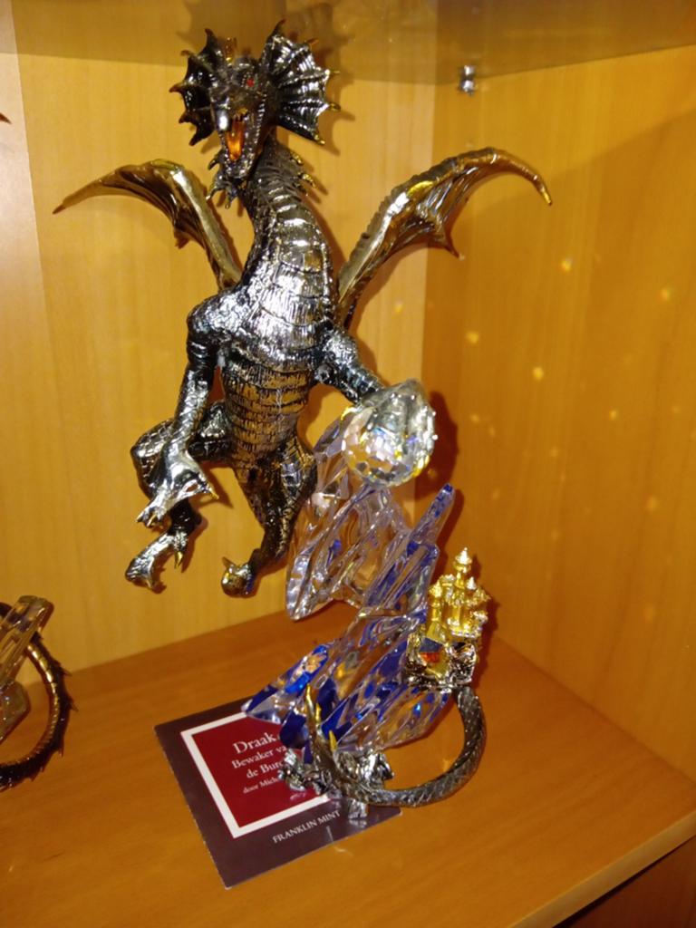 Franklin Mint Draak Bewaker van de Burcht met certificaat, Ophalen, Zo goed als nieuw, Fantasy